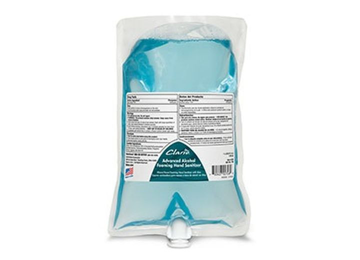 Meyer Shop Supplies - (6 Bags) Advanced Alcohol Foaming Hand Sanitizer 1000ml Clario Bags (use Mss91821single Dispenser) - 7952900