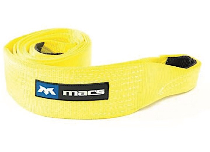 Macs Custom Tie Downs - Recovery Strap Yellow 2in X 20ft (17000 Lbs) - 128020