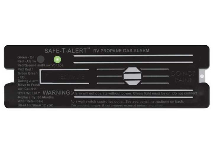 MTI - Propane Alarm  Black Surface Mount 12 Vdc Hard Wire - 30-441-P-BL