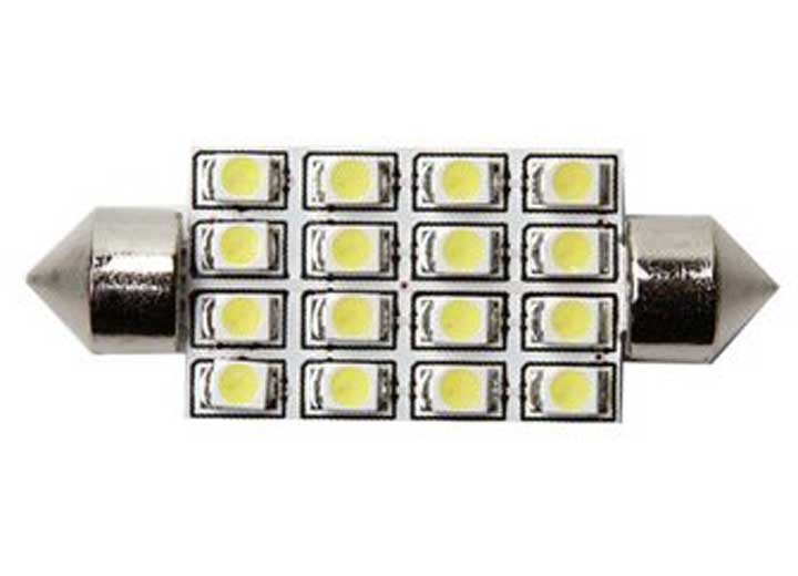 Mtq - Bulb 16led White (1) 10x41mm - 6730