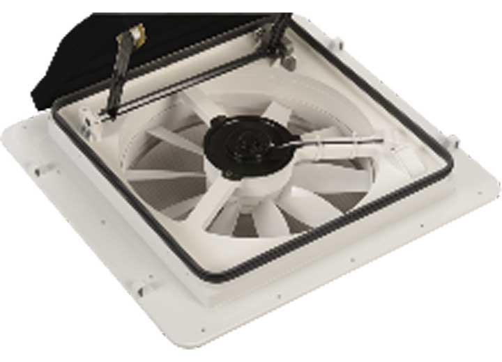 Maxxair - Maxxair Maxxfan Mini Roof Vent W/ 12v Fan  Manual Lift  4 Speed  Black - 00-04401M