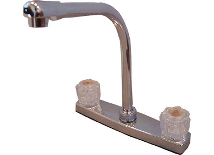 Markimex - 8in Deck Faucet High Ris White - UF08205