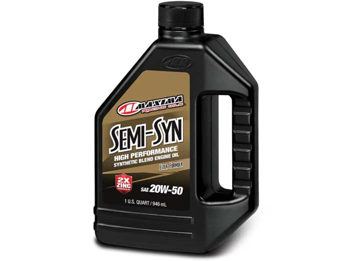 Maxima Racing Oil - Semisyn High Performance Engine Oil Sae 20w50 1 Qt - 39-35901B