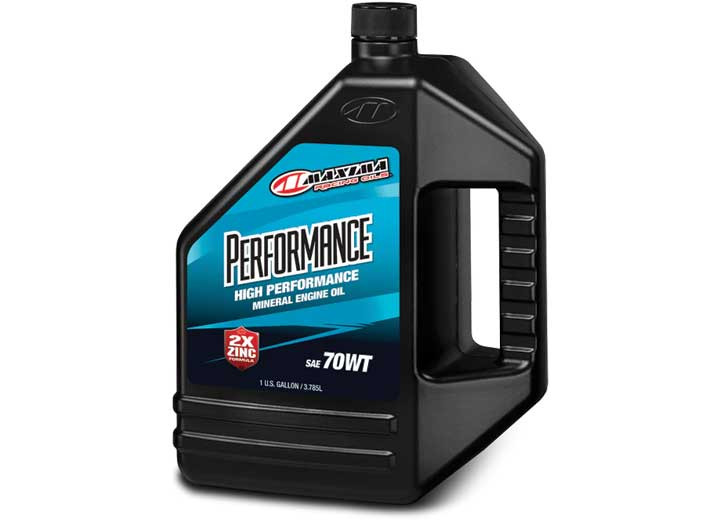 Maxima Racing Oil - Performance Mineral Engine Oil Straight Weight Sae 70wt 1 Gal - 39-389128
