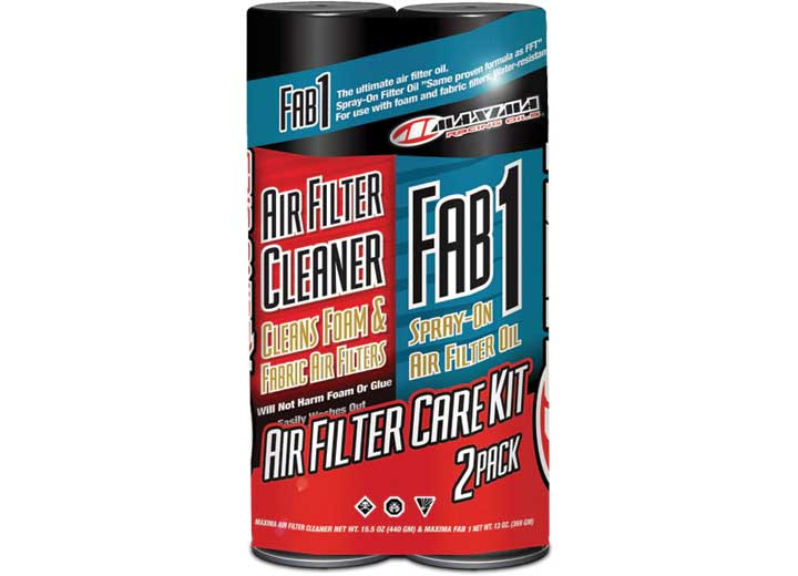 Maxima Racing Oil - Air Filter Maintenance Combo Kit Cleaner/oil 2pack Aerosol - 70-799202