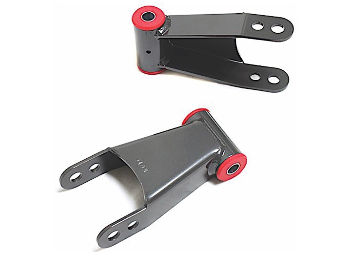 Maxtrac Suspension - 9923 F250/f350 Sd/1123 Silverado/sierra 2500/3500 Hd 2/4wd Rear Steel 1in Lowering Shackles(pair) - 413710