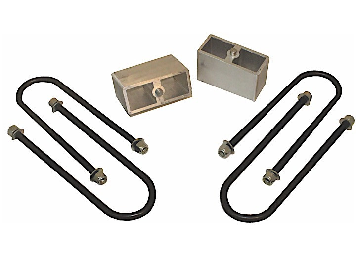 Maxtrac Suspension - 8297 Blazer/jimmy/8203 S10/9103 Sonoma 2wd Rear Aluminum 3in Lowering Blocks W/ubolts(pair) - 430030