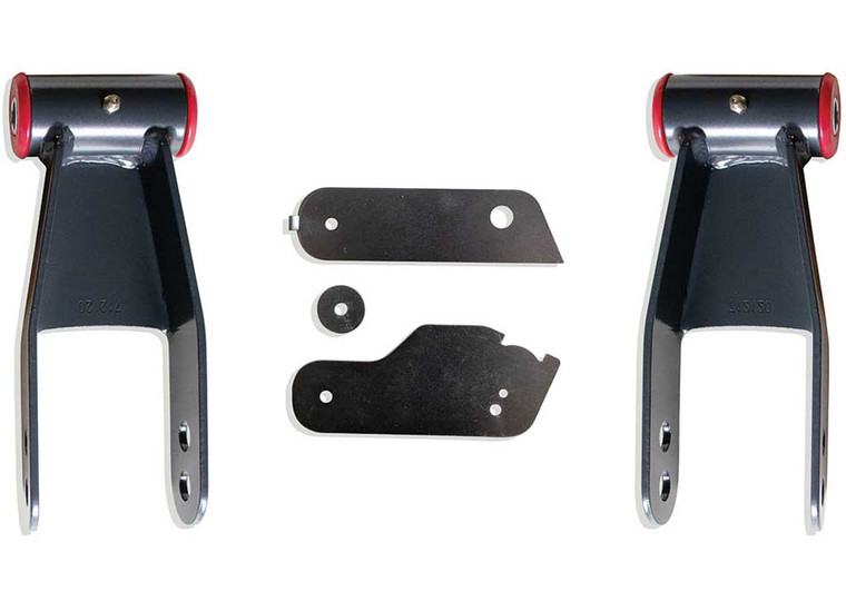 Maxtrac Suspension - 19c Silverado/sierra 1500 2in Lowering Shackles & Sensor Brackets(adaptive Ride Models) - 712120MR