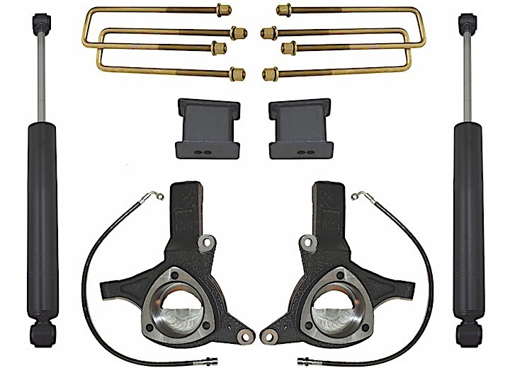 Maxtrac Suspension - 0716 Silverado/sierra 1500 2wd 5in Lift Kit W/max Trac Rear Shocks(cast Steel Susp) - K881343
