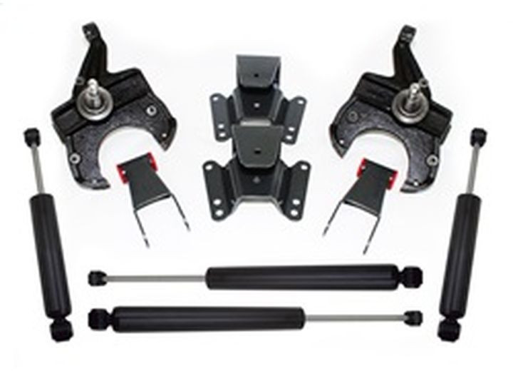 Maxtrac Suspension - 7586 C10 2wd 2.5/4in Lowering Kit W/o Front Shocks(1in Thick Rotors) - KS331134L