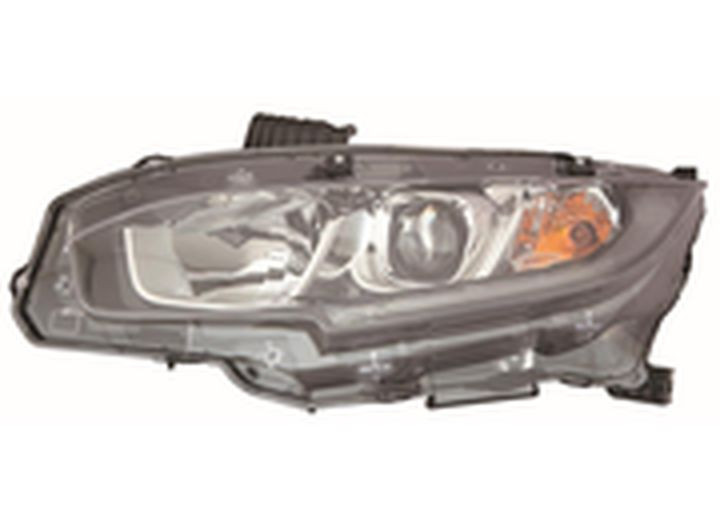 Maxzone - Capa Lh Headlight Assy Halogen Hd Civic Ex/exl.t/lx Sdn 1620 - 317-1180L-AC2