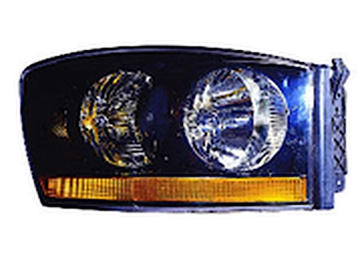 Maxzone - Capa Dg Ram 06 Headlight Assy W/blk Bezel(1500 Meg Cab/2500/3500 06) Rh - 334-1115R-AC2