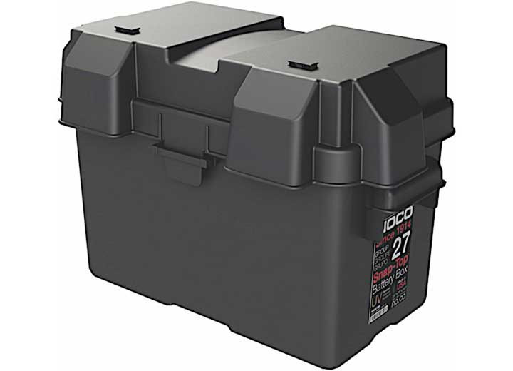 The Noco - (pack Of 6)trailer Battery Box  Polypropylene Plastic Snap Top Lid For 27 Series Battery - HM327BK