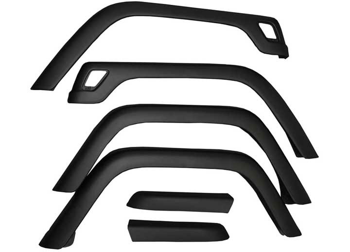 Rugged Ridge - Fender Flare Kit 6piece 9706 Tj With Hardware - 11603.01