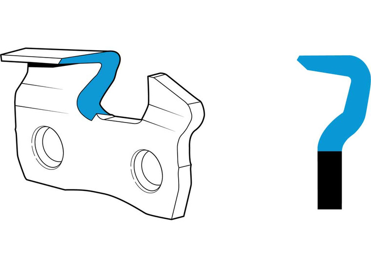 Oregon Tool - Chain Semi Chisel 3/8 Long Top .050 62dl - 91VXL062G