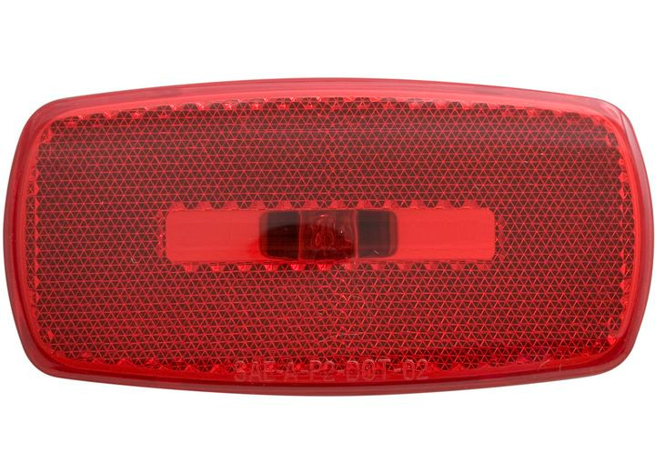 Optronics - Rectangular Reflector/cearance/marker Light Twistin Socket Red - MC32RS
