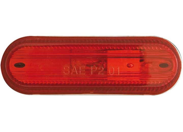 Optronics - Marker Light Thin Oval 1 Wire Red - MC68RB