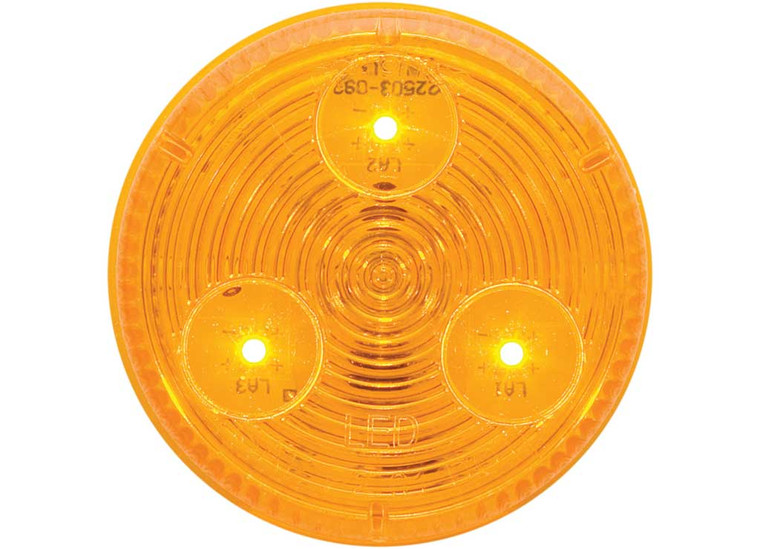 Optronics - 3led 2in Yellow Grommet Mount Marker/clearance Light - MCL55ABP