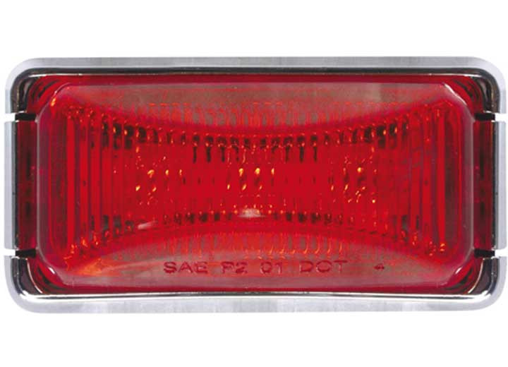 Optronics - Led Marker Light Mini Chrome Red - MCL91RB