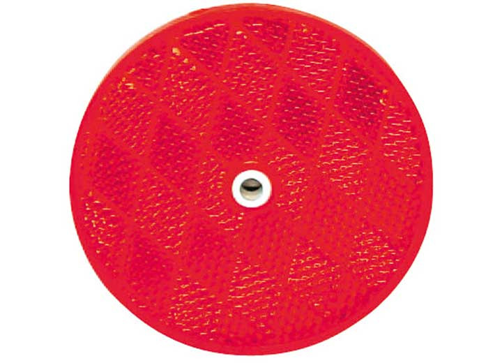 Optronics - Reflector Round 2 3/8in Red Center Mount - RE35RB