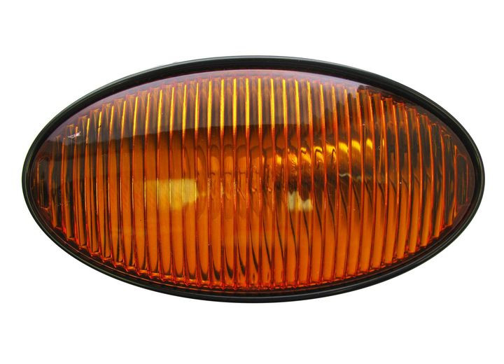 Optronics - Porch Oval W/o Switch Black Base: Amb P - RVPL5ABP