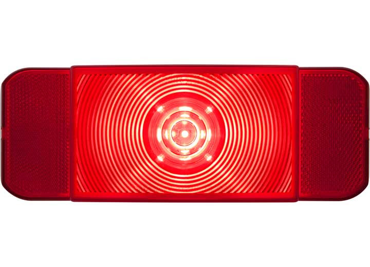 Optronics - Led Rv Stop/tail/turn Tail Light W/o Illuminator Black Base - RVSTLB60FS