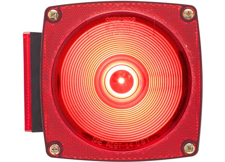 Optronics - Led Traditional Style Stud Mount Stop/turn/tail Light Red Drive Side W/license Illuminator - STL009RB