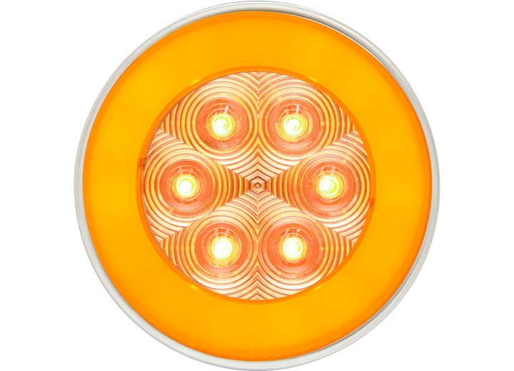 Optronics - Glolight4in Round Clear Yellow 14diodes - STL101ACB