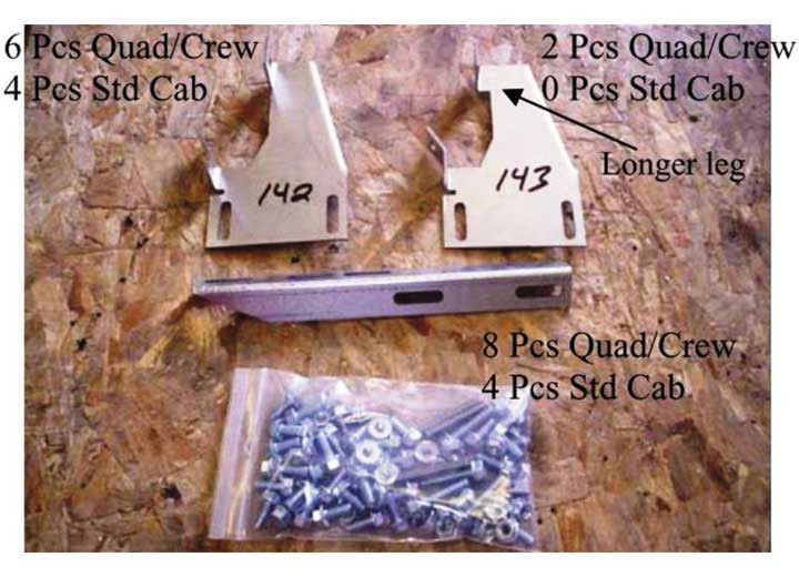 Owens - 0916 Ram 1500/1014 2500/3500 Quad/crew Cab(75in/86in Boards)transender Brackets - 10-1055