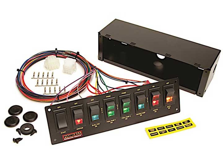 Painless Performance - 8 Switch Race Hrns Pnl R/ba - 50202