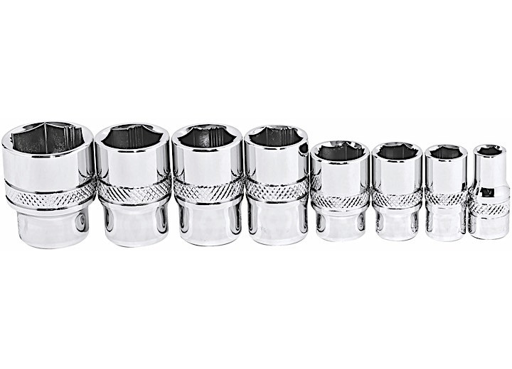 Powerbuilt - 8 Piece Zeon Sae Socket Set For Damaged Bolts - 941323A
