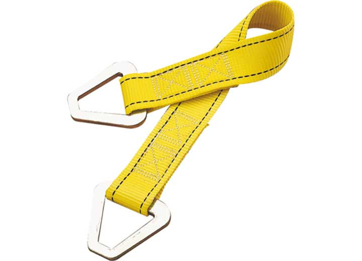 Pacific Cargo Control - Cargo Control Axle Strap  Dring Ends 24ft L X 13/4in W - AS2624-DR