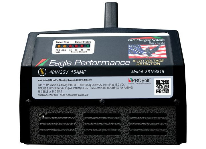 PRO Charging Systems - 36v/48v Auto Detect Portable Eagle Charger - I36154815