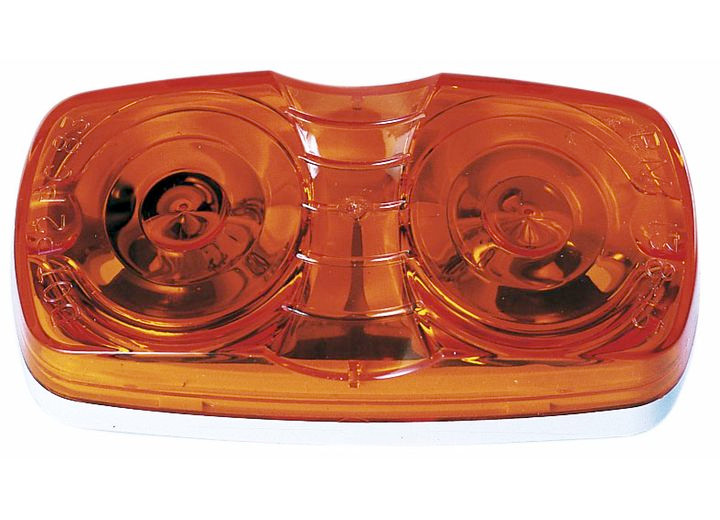 Peterson - Rect Clr Mkr Lit 2 Bulb Amb - V138A