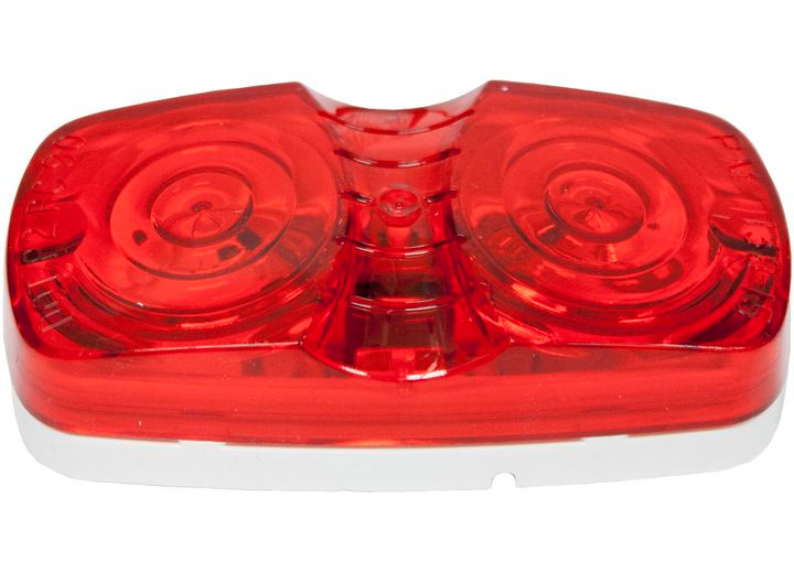 Peterson - Rect Clr Mkr Lit 2 Bulb Red - V138R