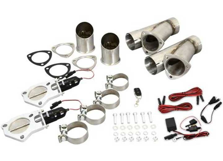 Patriot Exhaust - Electronic Cutouts 3.0 In Dual System W/remote - PEC300K