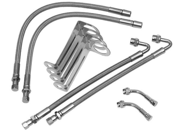 Phoenix - 03c Chevy/gmc C4500  C6500 Air Inflation Kit Air Max 4 Hose W/brackets - AMG1