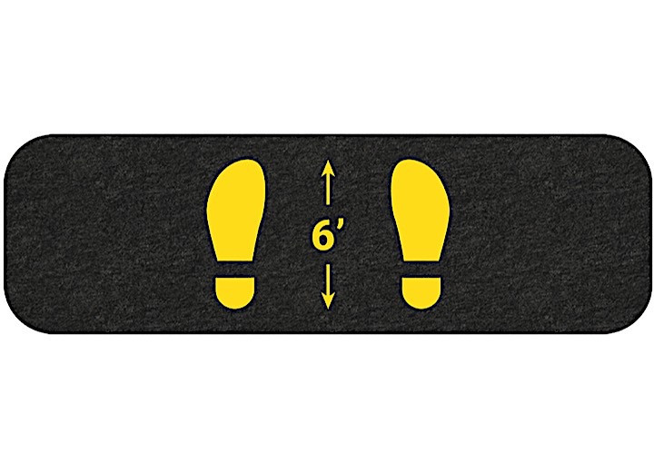 New Pig - Pig Social Distancing Floor Sign & Marker  Box Of 6 - GMM82001-BK