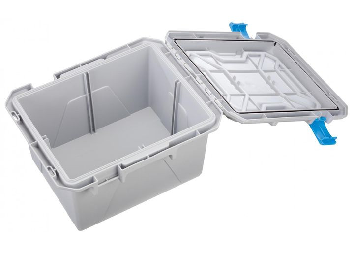 Plano - Marine Water Resistant Bin Storage Box Gray W/blue Abs Latches - PLAM1071B