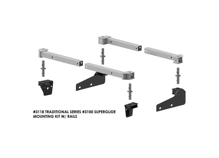 Pullrite - 0719 Toyota Tundra Superrail Mounting Kit Use With #3100 Superglide Hitch - 3118