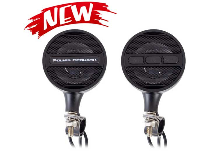 Power Acoustik - Motorcycle Handlebar Amplified Bluetooth Speaker System(black) - MCS-22B