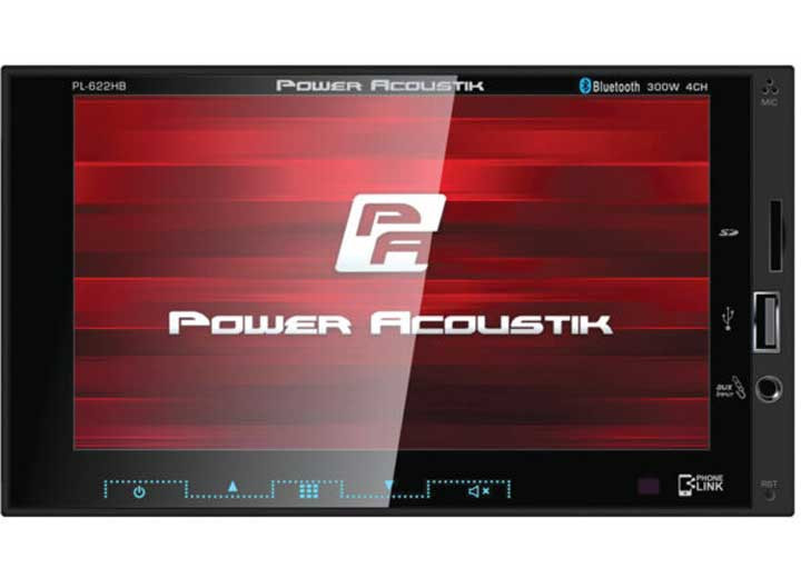 Power Acoustik - 2din Digital Media (no Dvd) W/ Phonelink Bluetooth & 6.2in Capacitive Lcd - PL-622HB