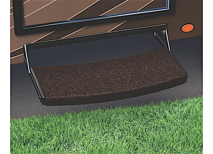 Prest-O-Fit - Trailhead Universal Rv Step Rug 22 In. Wide  Grizzly Brown - 2-0221