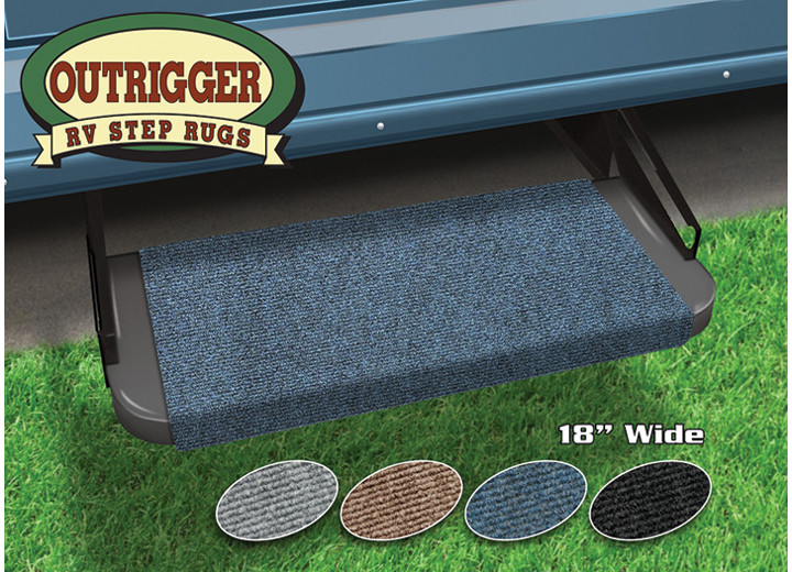 Prest-O-Fit - Outrigger Rv Step Rug (18in Wide)  Atlantic Blue - 2-0312