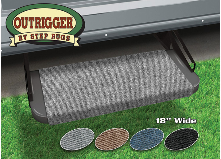 Prest-O-Fit - Outrigger Rv Step Rug (18in Wide)  Castle Gray - 2-0313