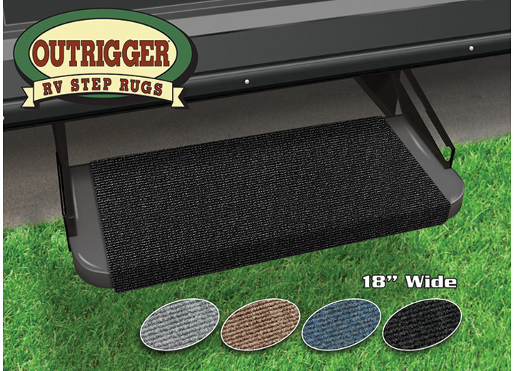 Prest-O-Fit - Outrigger Rv Step Rug (18in Wide)  Black Onyx - 2-0314