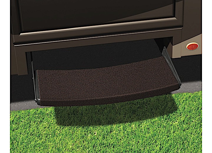 Prest-O-Fit - Outrigger Universal Rv Step Rug 22 In. Wide  Chocolate Brown - 2-0395