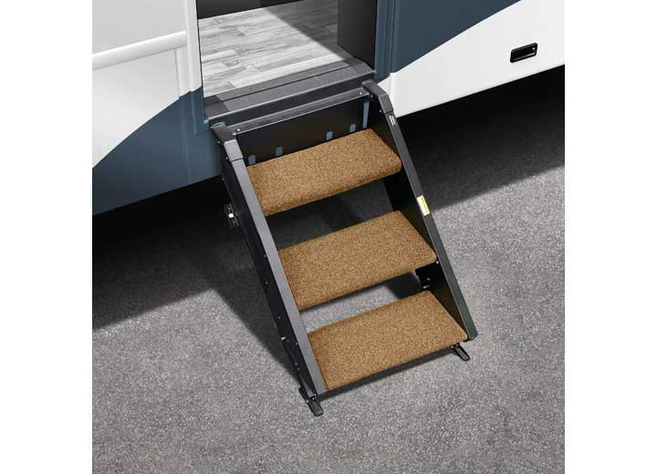 Prest-O-Fit - Trailhead Step Rug 19.5in Wide (3 Pc Set) For Morryde 2nd Generation Stepabove 3 Stepbuckskin Brown - 2-0519
