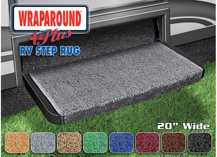 Prest-O-Fit - Wraparound + Plus Step Rug (20in Wide)  Stone Gray - 2-1073