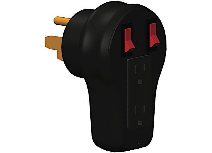 Progressive - 50a Rv Male To (2) 15a Female Resettable Circuit Breaker Adapter - CBA-5015